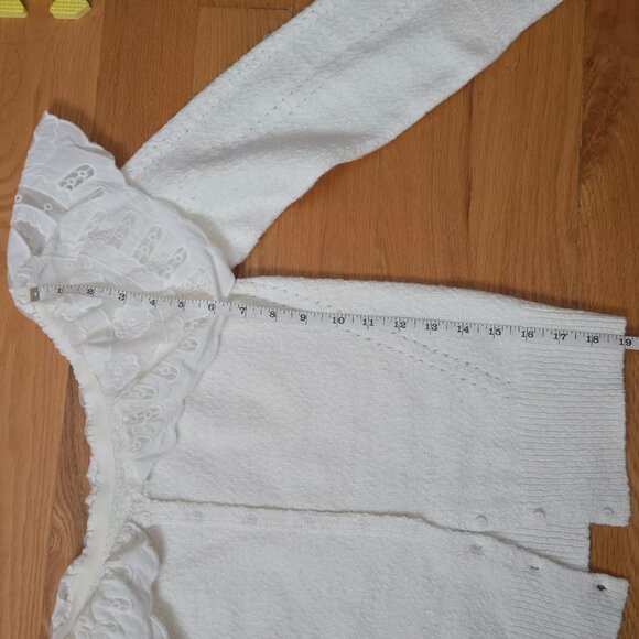 Anthropologie Maeve - Lace-Collar Cardigan Sweater - Picture 6 of 7